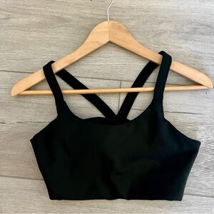 Girlfriend Collective Black Lou V-Back Bra